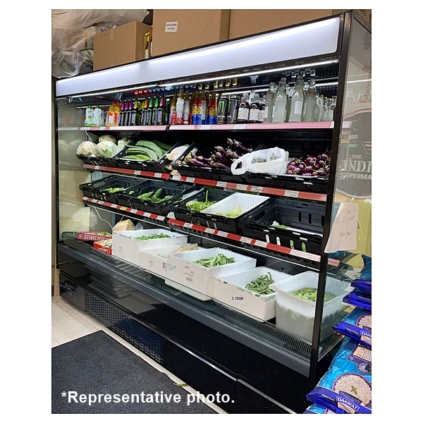 CHEF 101" Open-Air Produce Cooler Display Merchandiser – 52.9 Cu. Ft. Capacity – SMART-250V - Image 9