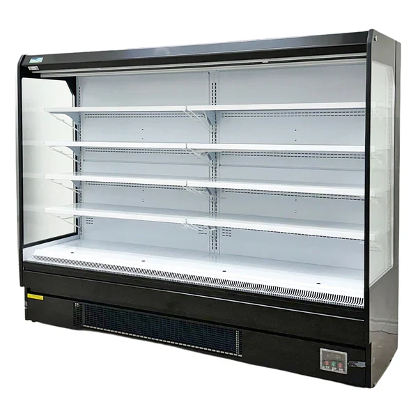 Alaska-Line 101'' Open Air Refrigerated Merchandiser with Curtain –  42.3 Cu.Ft. Capacity Remote or Self Contain HIT-22V - Image 3