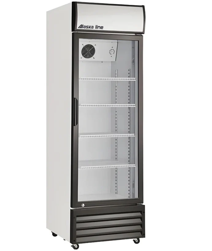 22'' Alaska-Line Single Glass Door Cooler 12.4 Cu.Ft. HIT-808 - Image 2