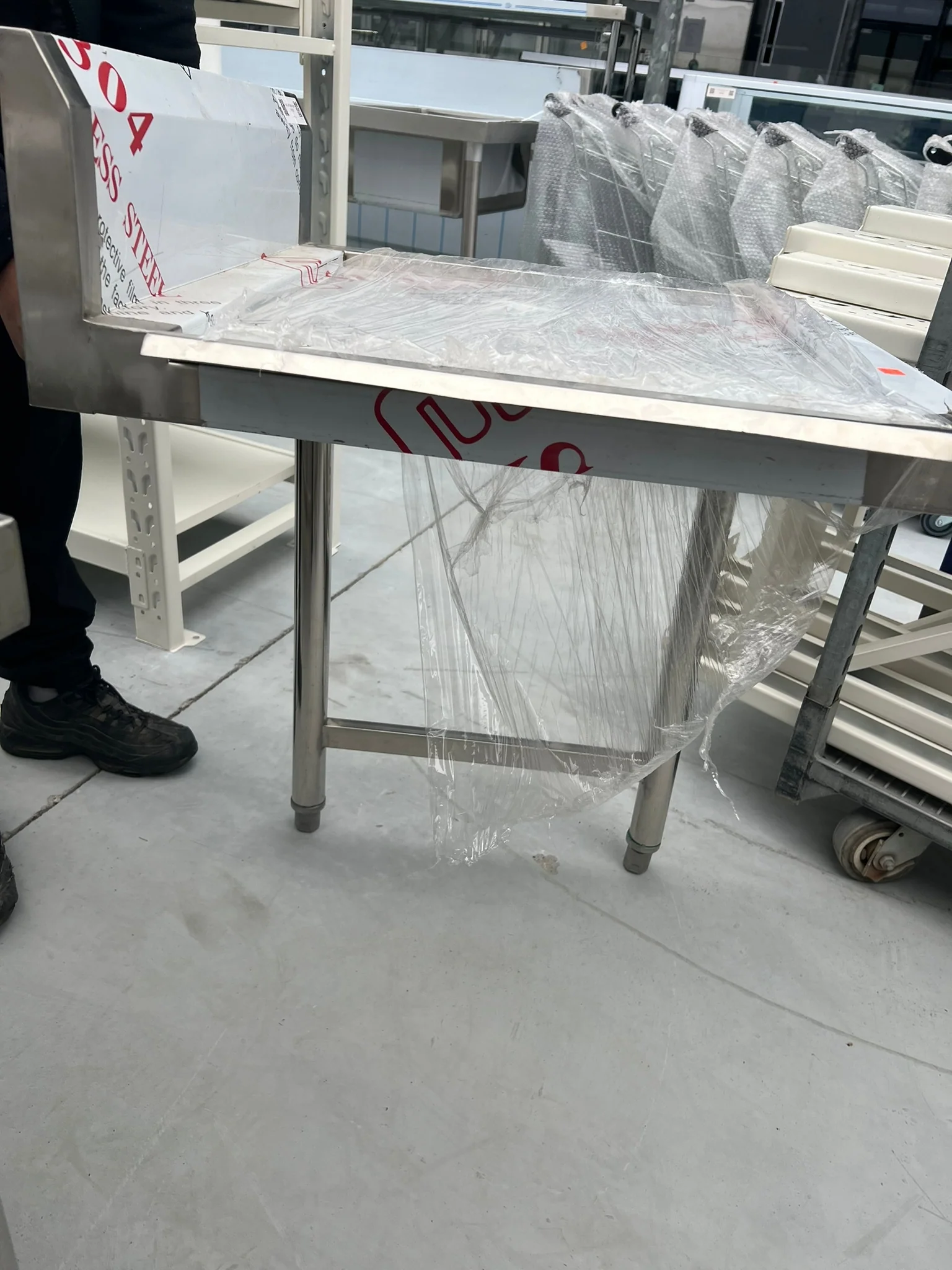 24" CHEF Stainless Steel Side Table for Sink CH-261R - Image 9