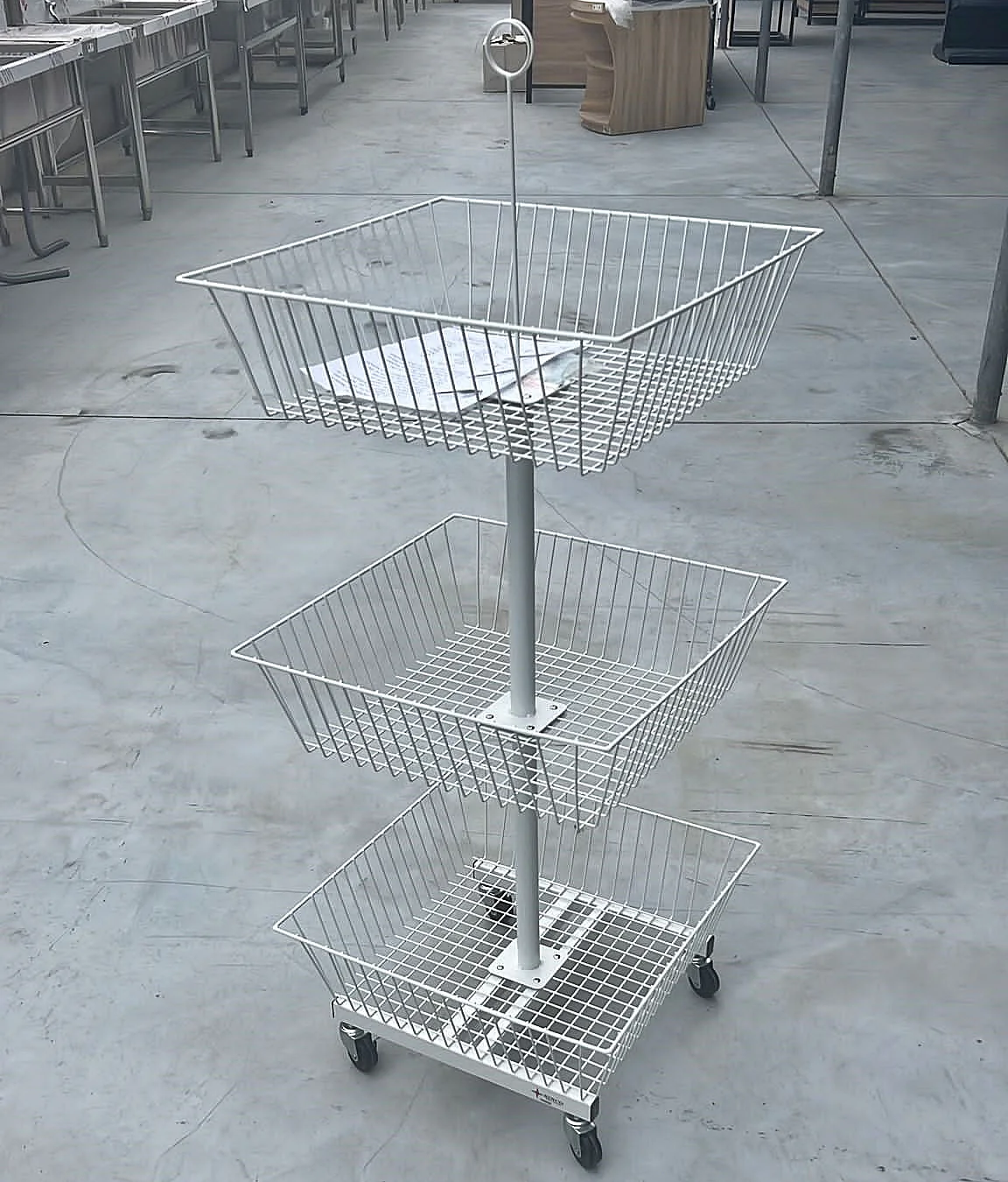 3 Tier Square Basket Display HBR-3092 - Image 2