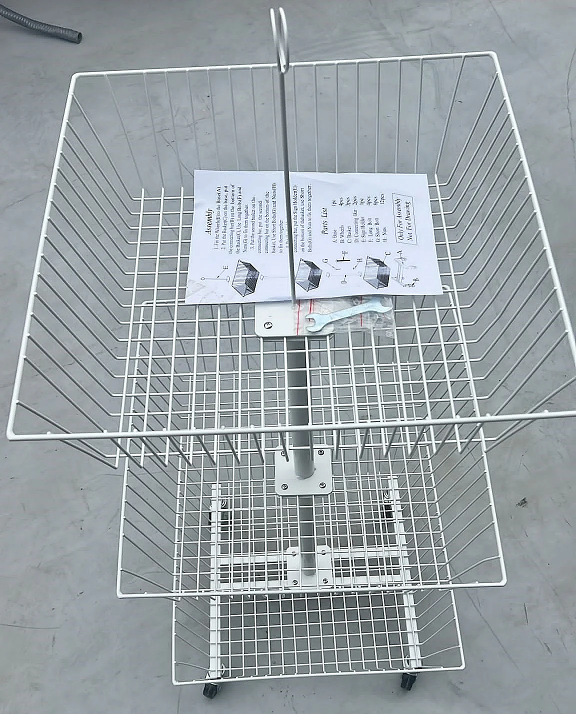 3 Tier Square Basket Display HBR-3092 - Image 3