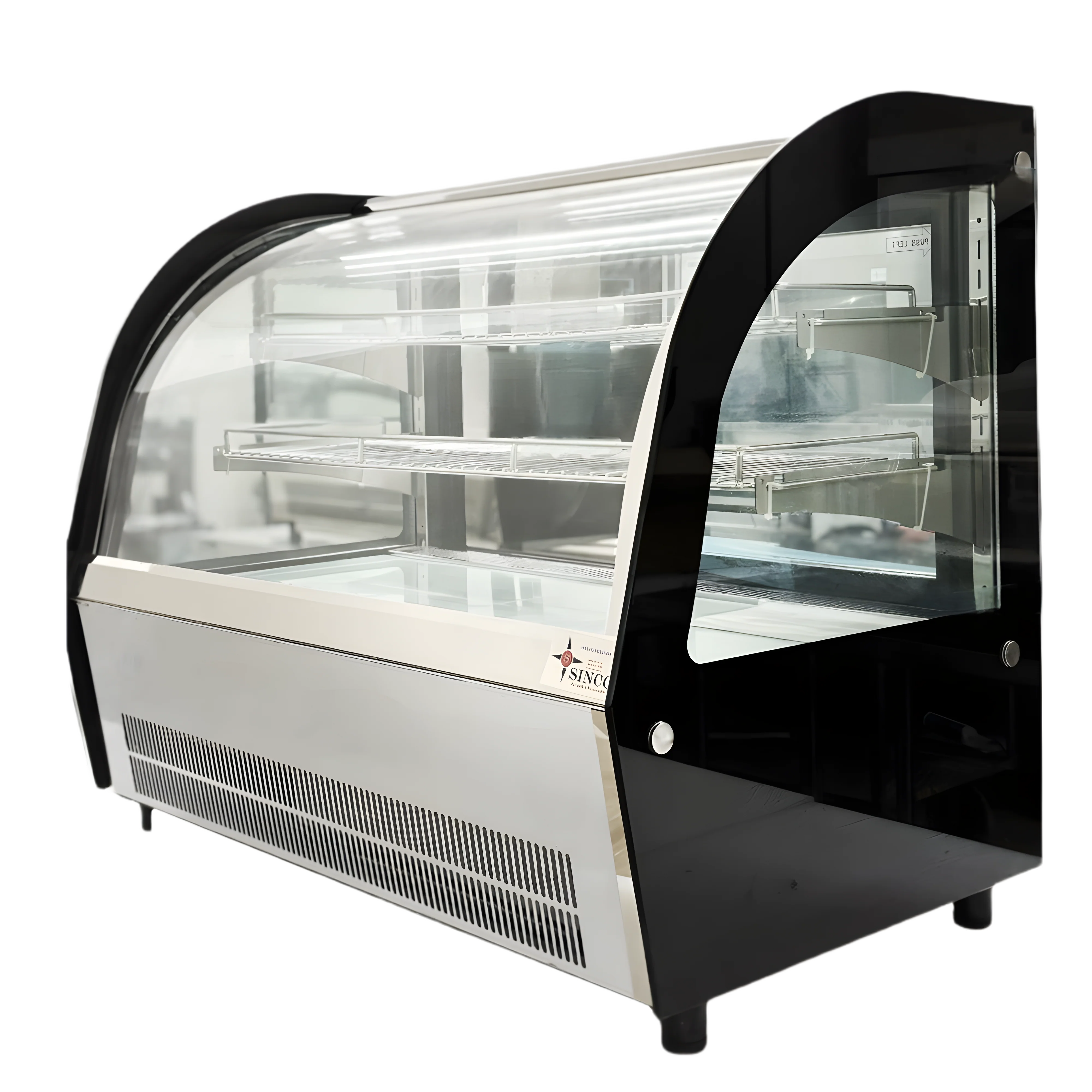 36'' CHEF Countertop Display Warmer Case Curved LISA-90CW - Image 6