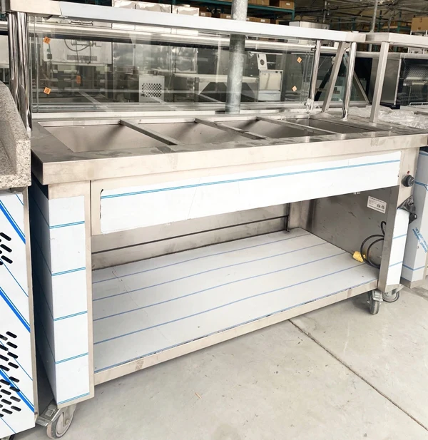 59" CHEF Electric Steam Table with Sneeze Guard SIN4C - Image 2