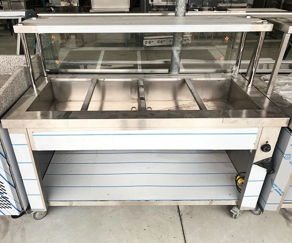 59" CHEF Electric Steam Table with Sneeze Guard SIN4C - Image 4