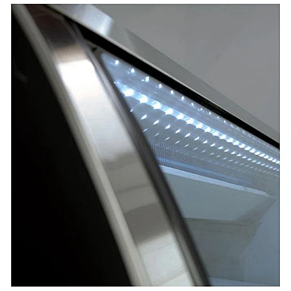 47" Omcan Refrigerated Floor Showcase with Black Coated Steel Exterior 50077 - Image 3