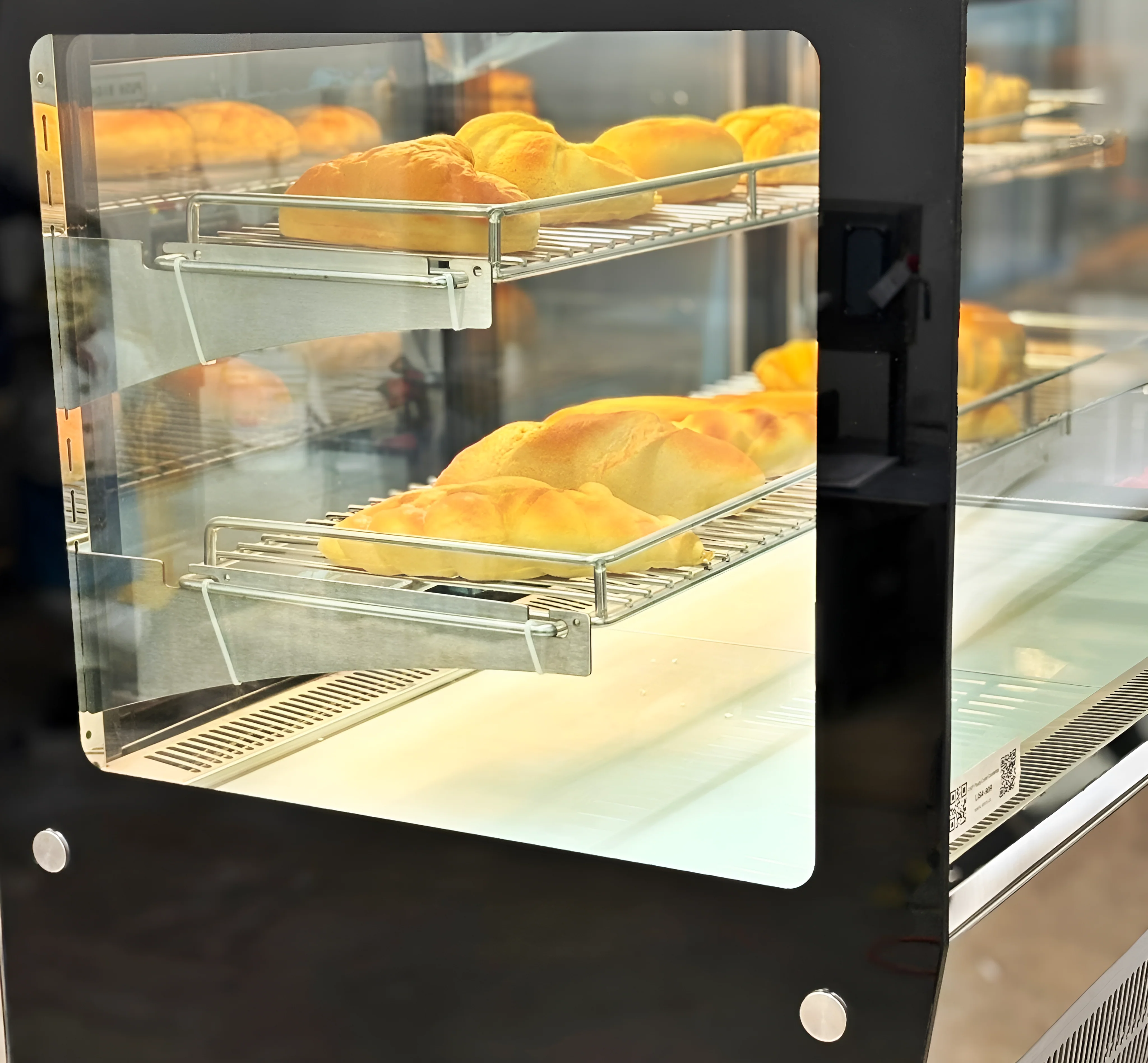 48'' CHEF Countertop Display Warmer Case Rectangle LISA-120RW - Image 4