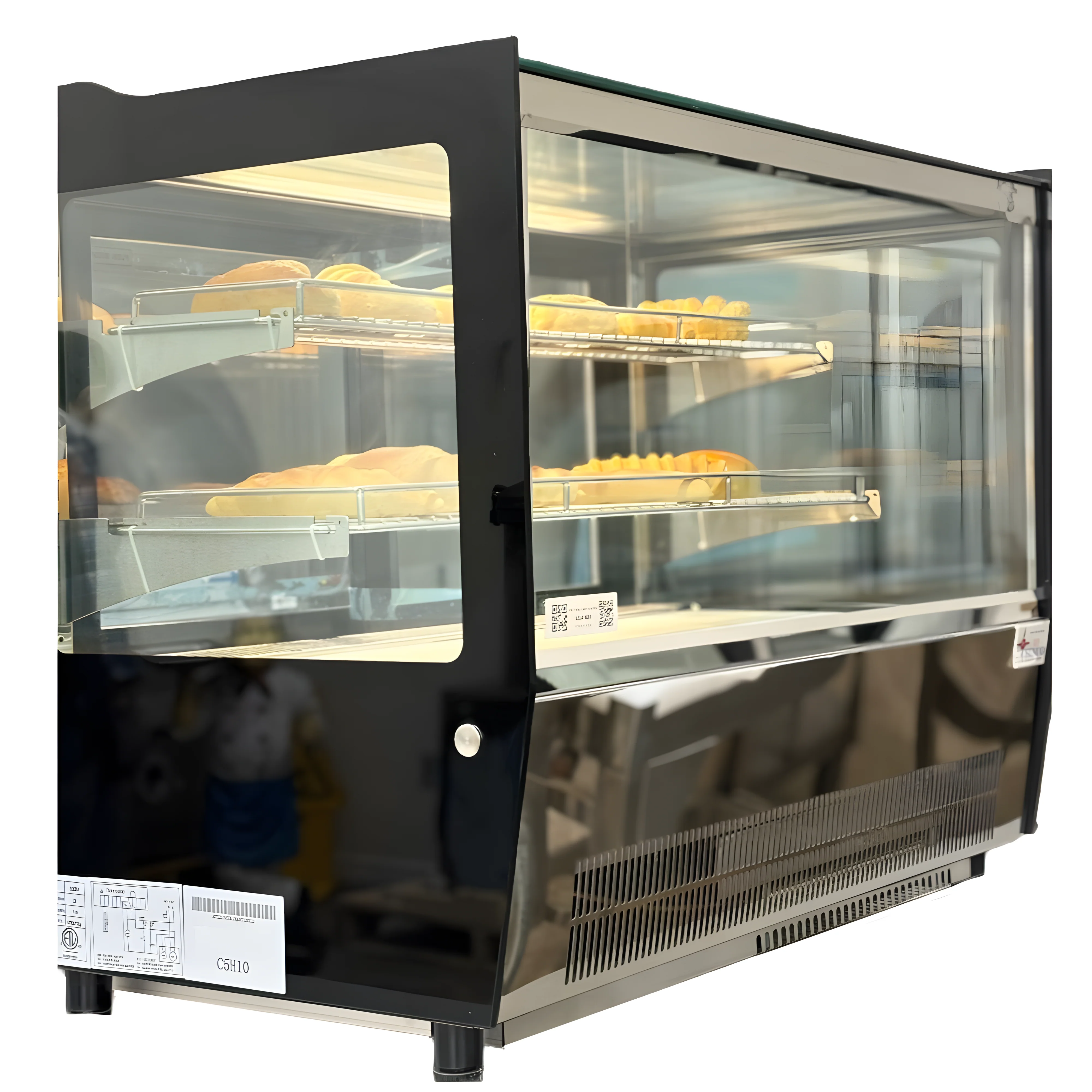 48'' CHEF Countertop Display Warmer Case Rectangle LISA-120RW - Image 5