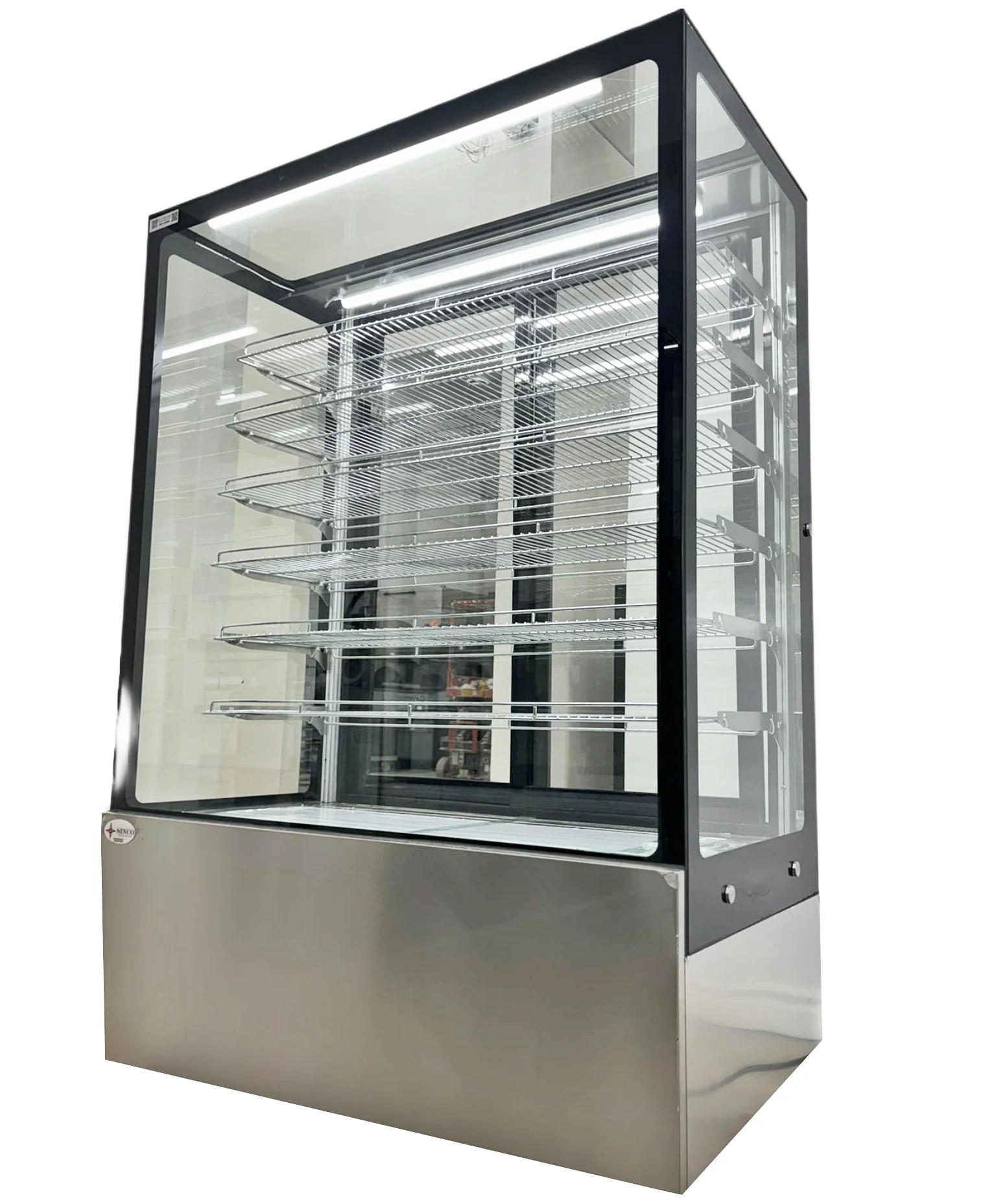 48'' CHEF Pastry Display Warmer Square Glass HD-1206S - Image 2