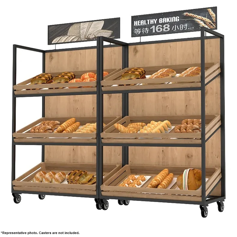 48'' Single Side Wood Bread Rack HBR-3090 - Image 2