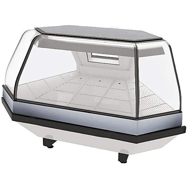 51'' Pro-Kold Curved Glass Meat Case Remote - MCRU-52-W - Image 3