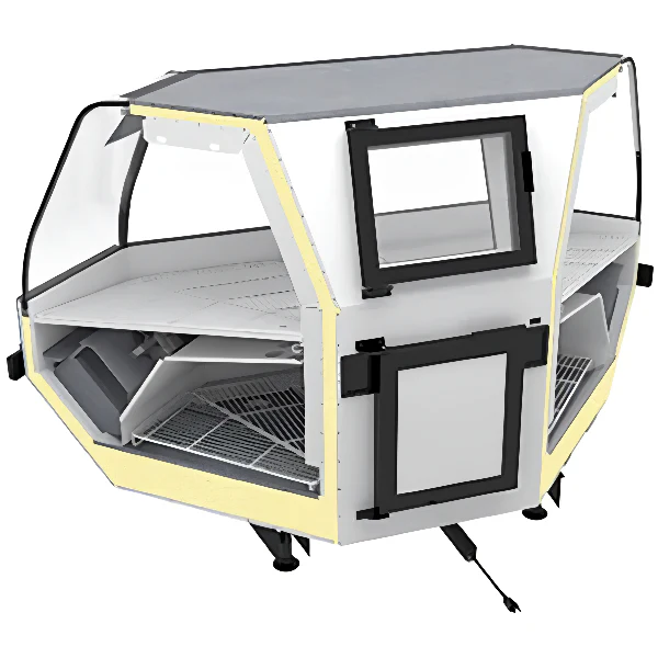 51'' Pro-Kold Curved Glass Meat Case Remote - MCRU-52-W - Image 4