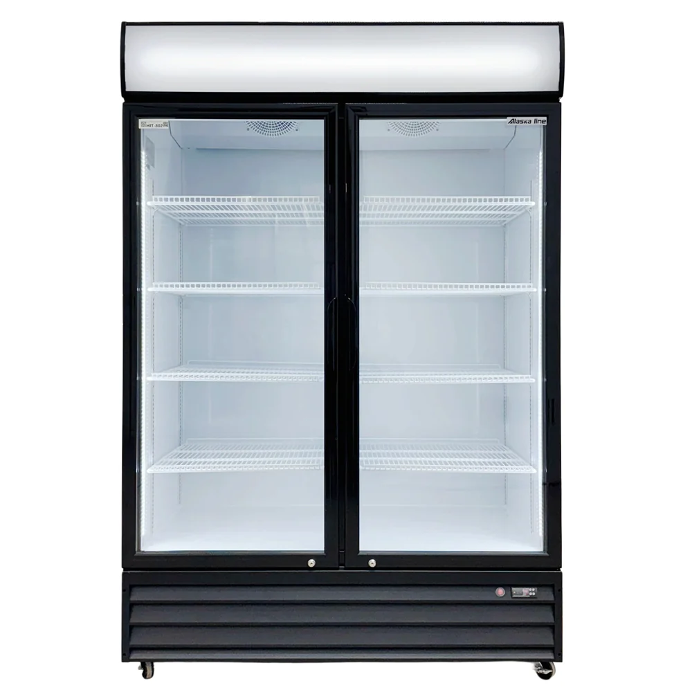 Alaska-Line 52" Two Swing Glass Door Cooler 38.3 Cu.Ft., HIT-802 - Image 4