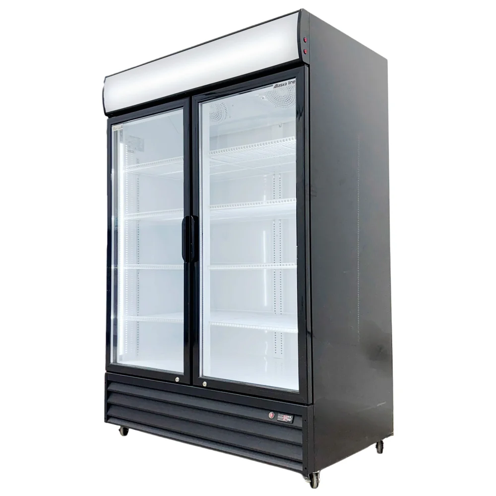 Alaska-Line 52" Two Swing Glass Door Cooler 38.3 Cu.Ft., HIT-802 - Image 5