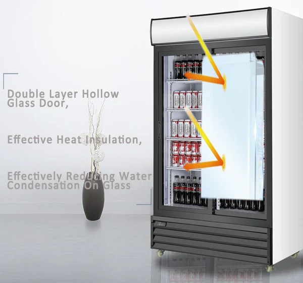 Alaska-Line 52" Two Swing Glass Door Cooler 38.3 Cu.Ft., HIT-802 - Image 6