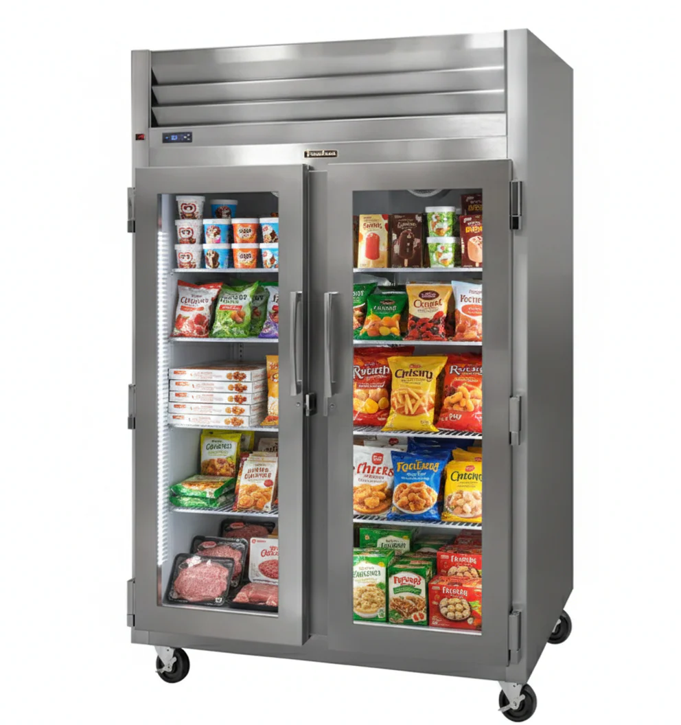 52'' Traulsen G Series Double Glass Door Stainless Steel Freezer G23010M