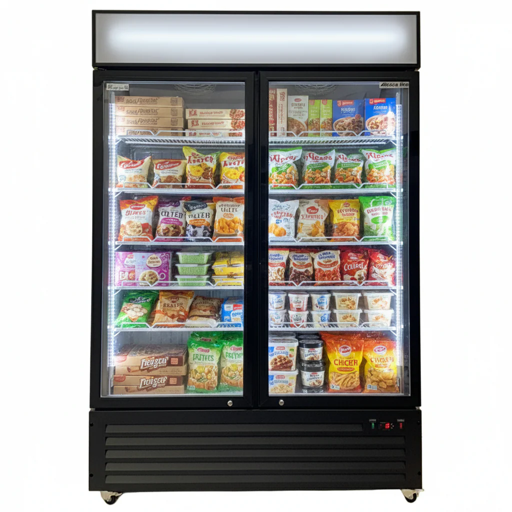 54'' Alaska Line Glass Double Door Freezer HIT-424