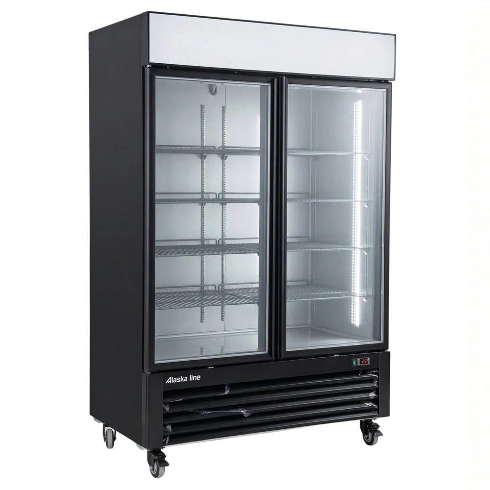 54'' Alaska Line Glass Double Door Freezer HIT-424 - Image 4