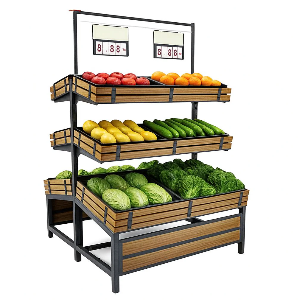 48" Double Side Vegetable & Fruit Rack HBR-3000