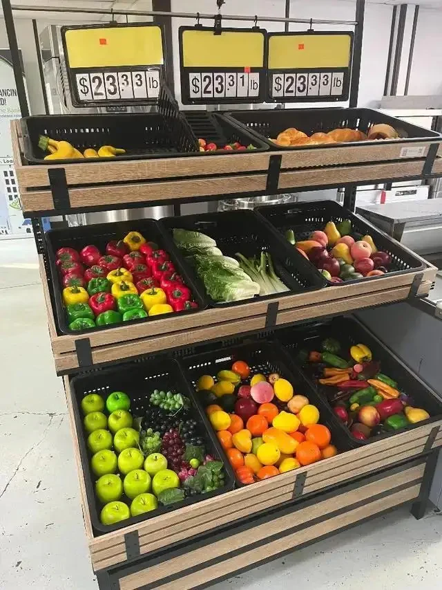 48" Double Side Vegetable & Fruit Rack HBR-3000 - Image 11