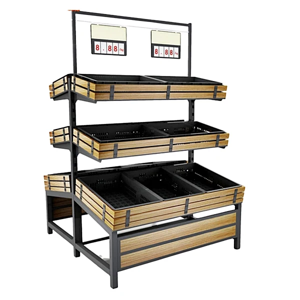 48" Double Side Vegetable & Fruit Rack HBR-3000 - Image 2