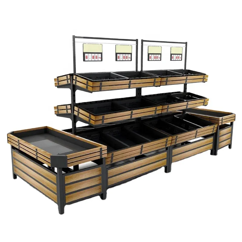48" Double Side Vegetable & Fruit Rack HBR-3000 - Image 5