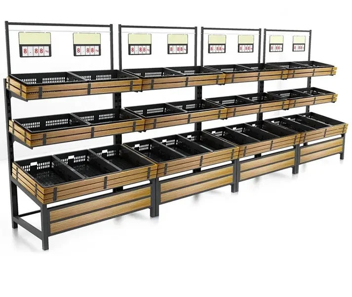 48" Double Side Vegetable & Fruit Rack HBR-3000 - Image 9