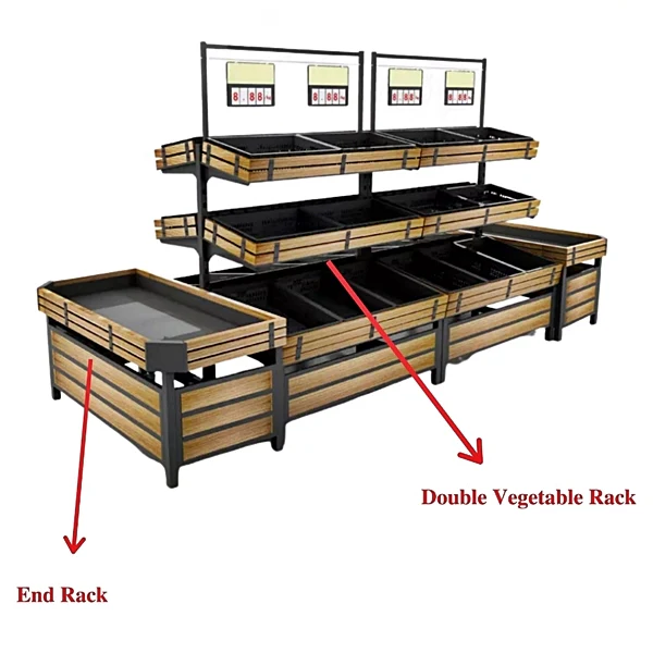 55'' Vegetable & Fruit End Rack HBR-3001 - Image 3