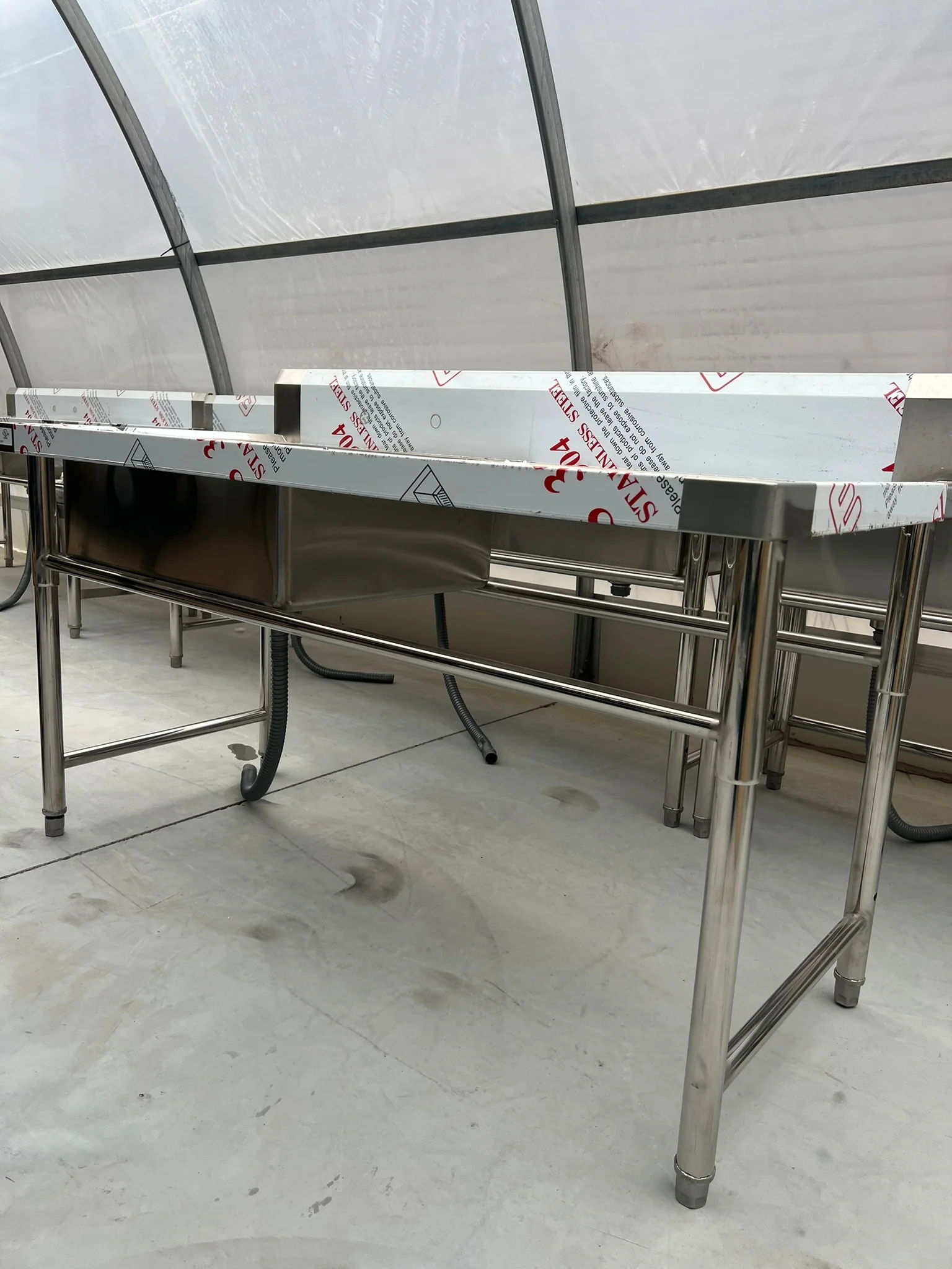 59'' CHEF One Tub Sink with Centre Drain & Left Drainboard CH-2021 - Image 4