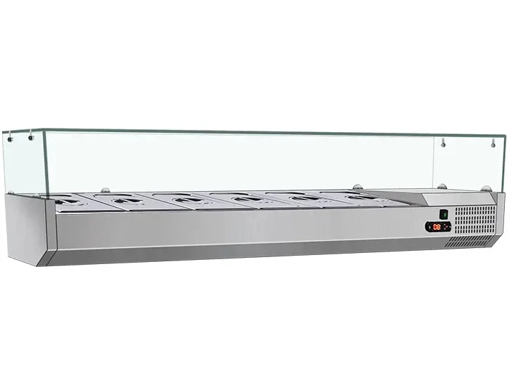 60" CHEF Refrigerated Countertop Topping Rail VRXH-1500/380 - Image 2