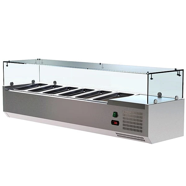 60" CHEF Refrigerated Countertop Topping Rail VRXH-1500/380 - Image 4
