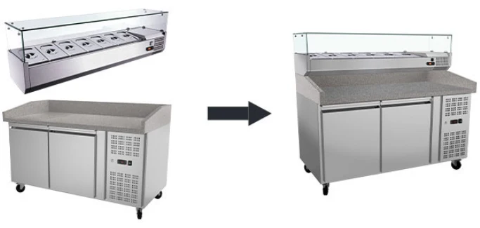 60" CHEF Refrigerated Countertop Topping Rail VRXH-1500/380 - Image 5