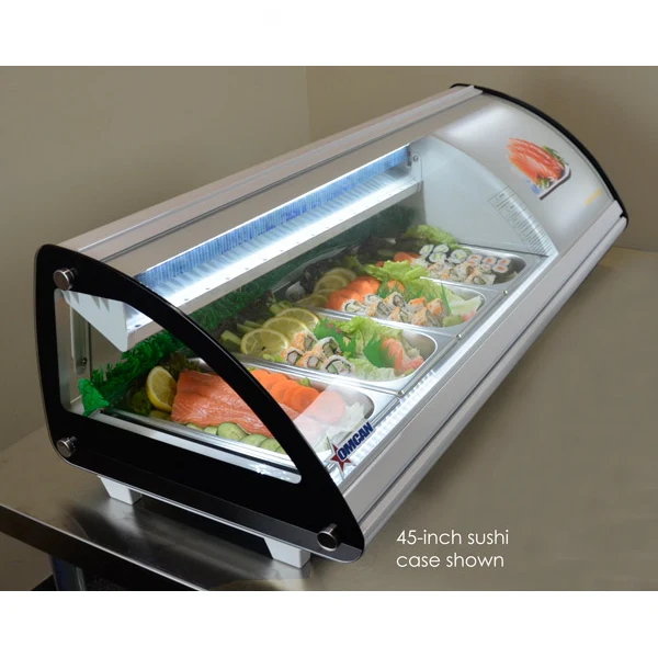 69'' Omcan Sushi Case with Curved Glass - 43116 - Image 2