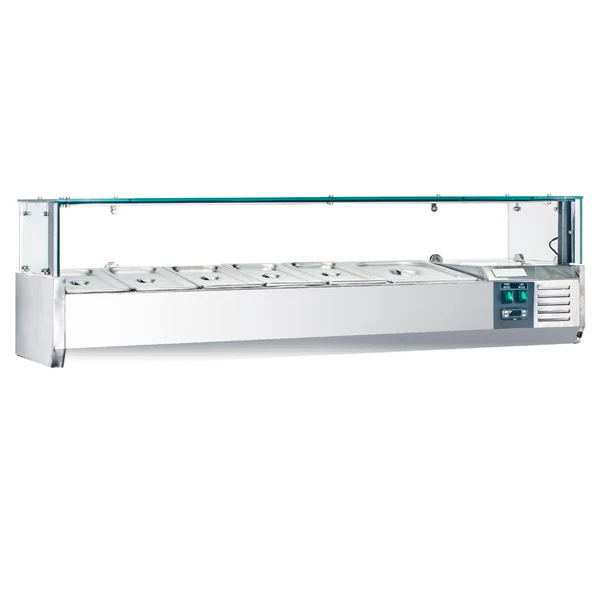71" CHEF Refrigerated Countertop Topping Rail VRXH-1800/380 - Image 2