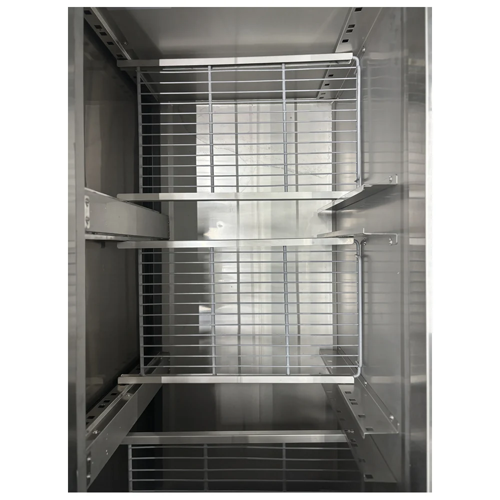 71'' CHEF Refrigerated Salad Prep Table with Curved Sneeze Guard GN-3100SALGC - Image 4