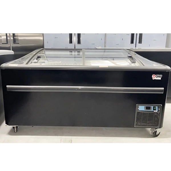 72'' CHEF Combined Island Freezer with Sliding Glass Top CQS-18D - Image 13