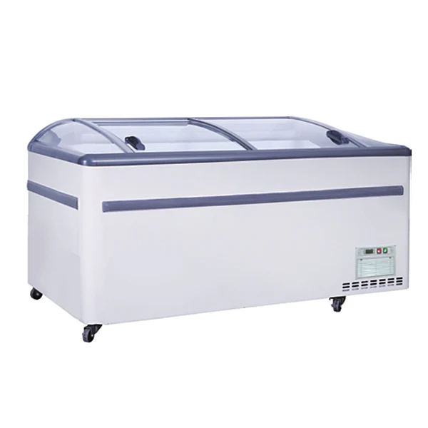 72'' CHEF Combined Island Freezer with Sliding Glass Top CQS-18D - Image 8