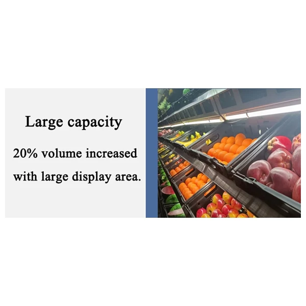 Alaska-Line 76'' Open Air Merchandise Floor Display Cooler w/ Curtain 31.7 Cu.Ft. HIT-23V - Image 7