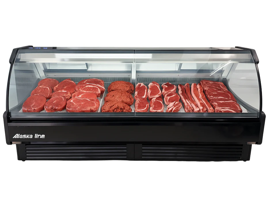 101'' Alaska-Line Gravity Cooling Meat/Deli Display Cooler Remote or Self-Contain Options HIT-45 - Image 2