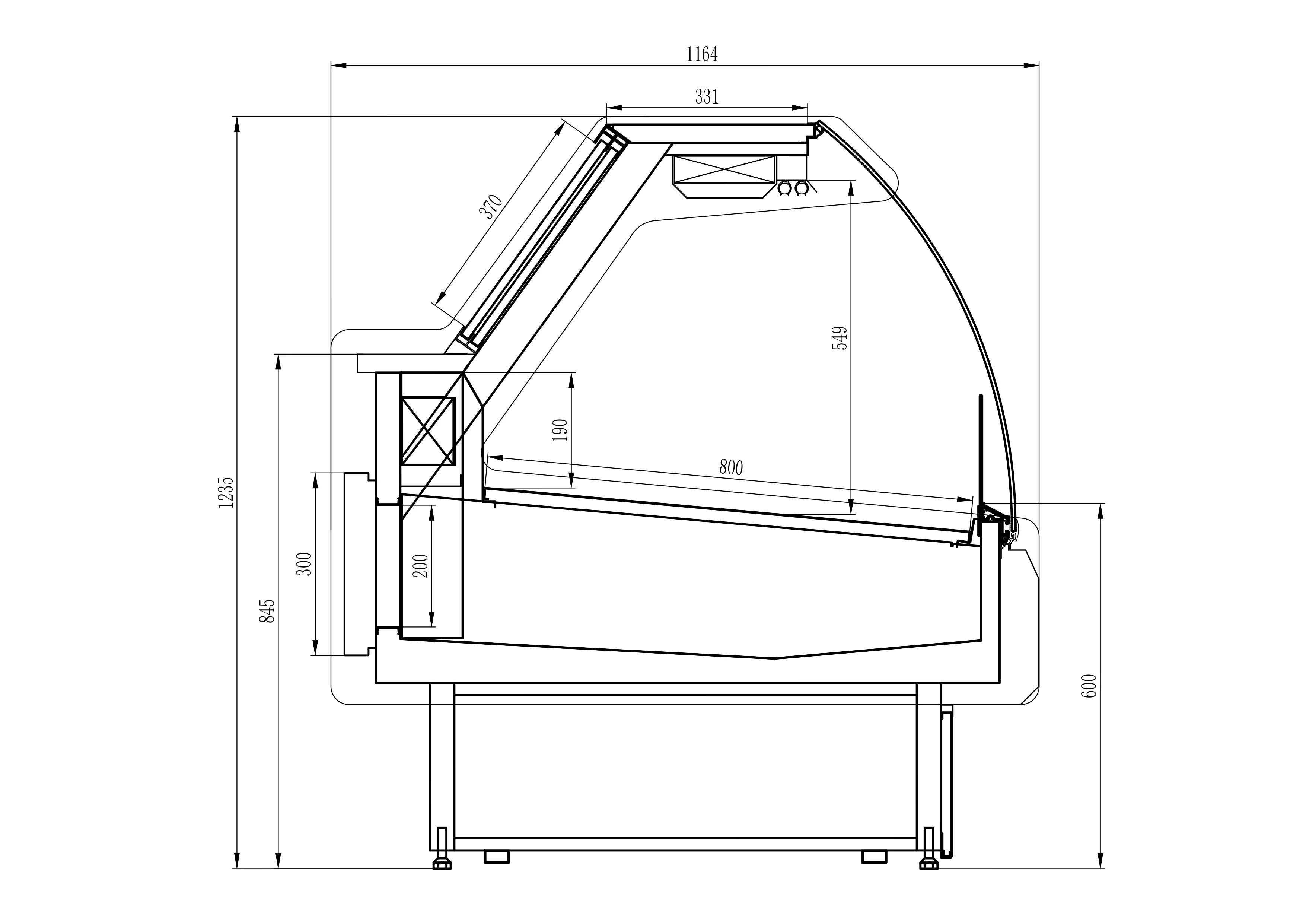53'' Alaska-Line Meat/Deli Display Cooler Remote or Self-Contain Options HIT-43 - Image 3