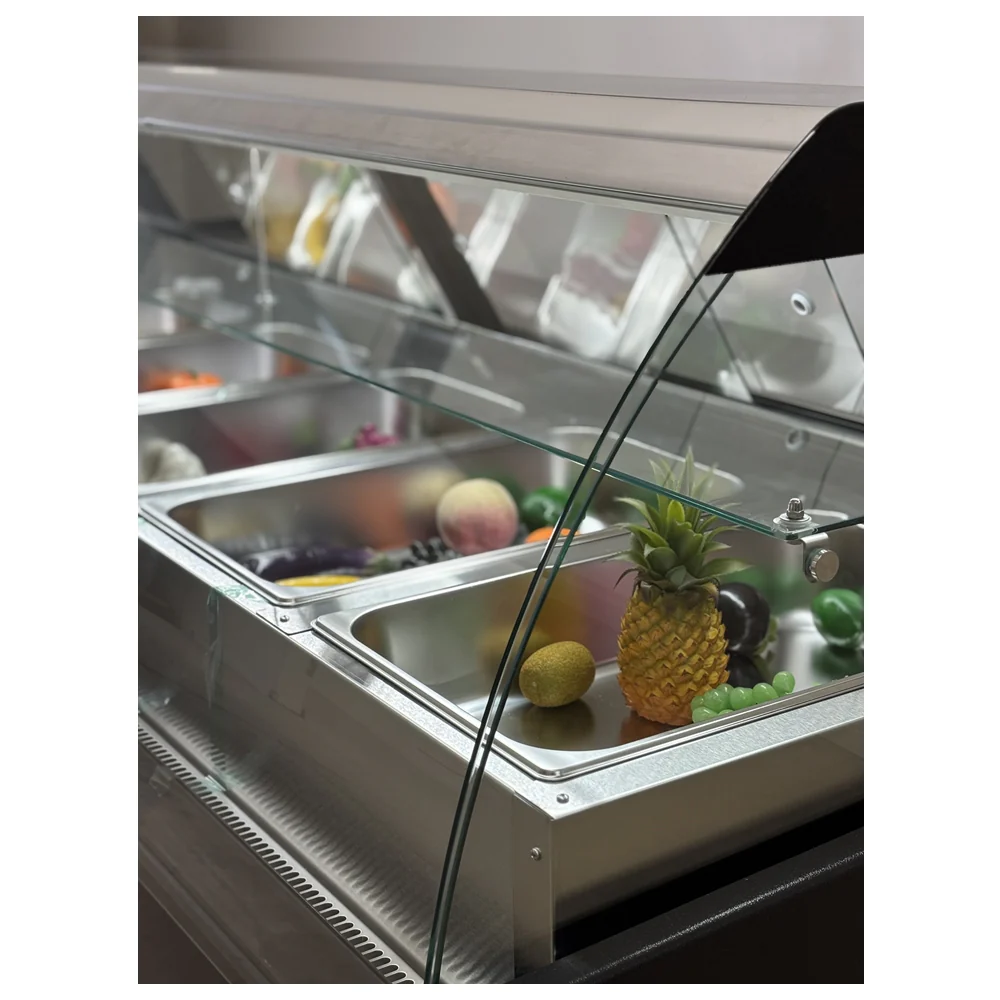 77'' Alaska-Line Salad Prep Table with Storage & GN Pan HIT-37 - Image 6