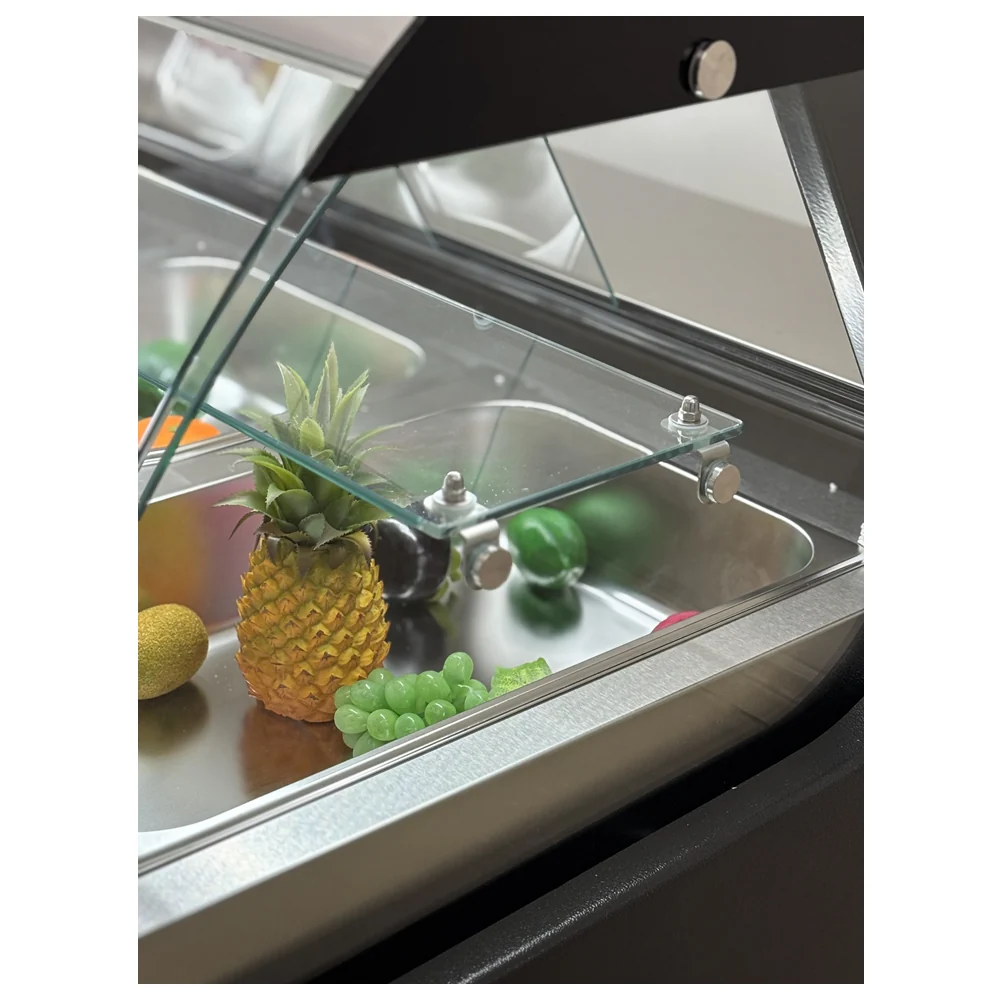 77'' Alaska-Line Salad Prep Table with Storage & GN Pan HIT-37 - Image 7