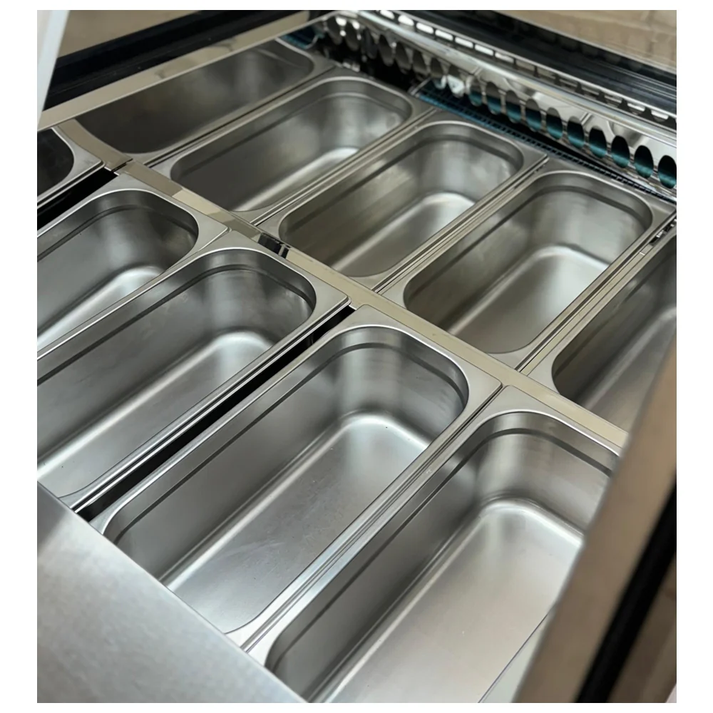 Alaska-Line 8 Pan Gelato Freezer Showcase 8.4 Cu.Ft. Capacity, HIT-816 - Image 7