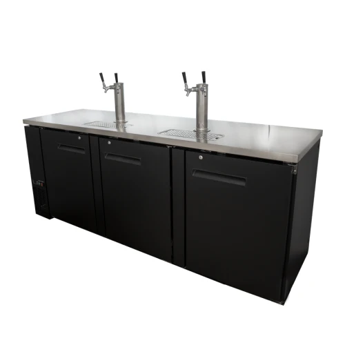 91'' CHEF Draft Beer Cooler Triple Door Two Tap Towers UDD-4 - Image 3
