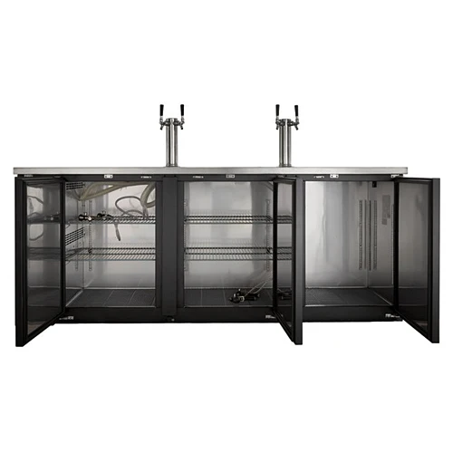 91'' CHEF Draft Beer Cooler Triple Door Two Tap Towers UDD-4 - Image 6