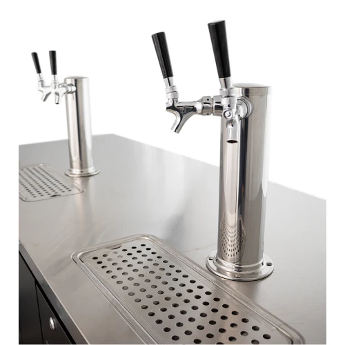 91'' CHEF Draft Beer Cooler Triple Door Two Tap Towers UDD-4 - Image 7