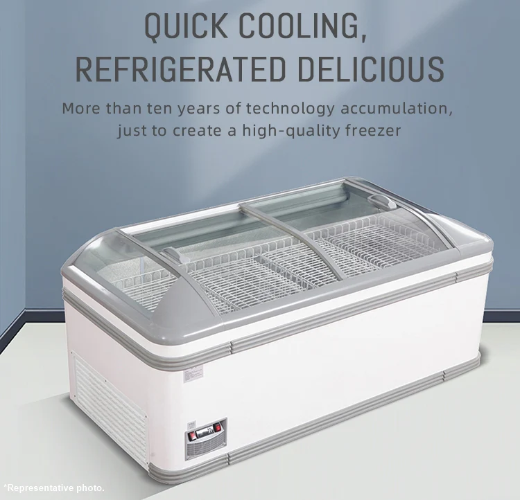 98'' CHEF Island Freezer Commercial Super Size VENUS-250 - Image 7