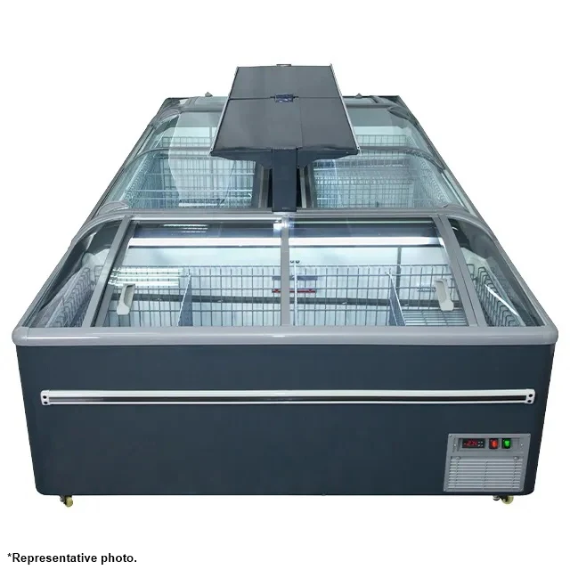 99'' CHEF Combined Island Freezer End Unit With Sliding Glass Top CQS-25L - Image 5