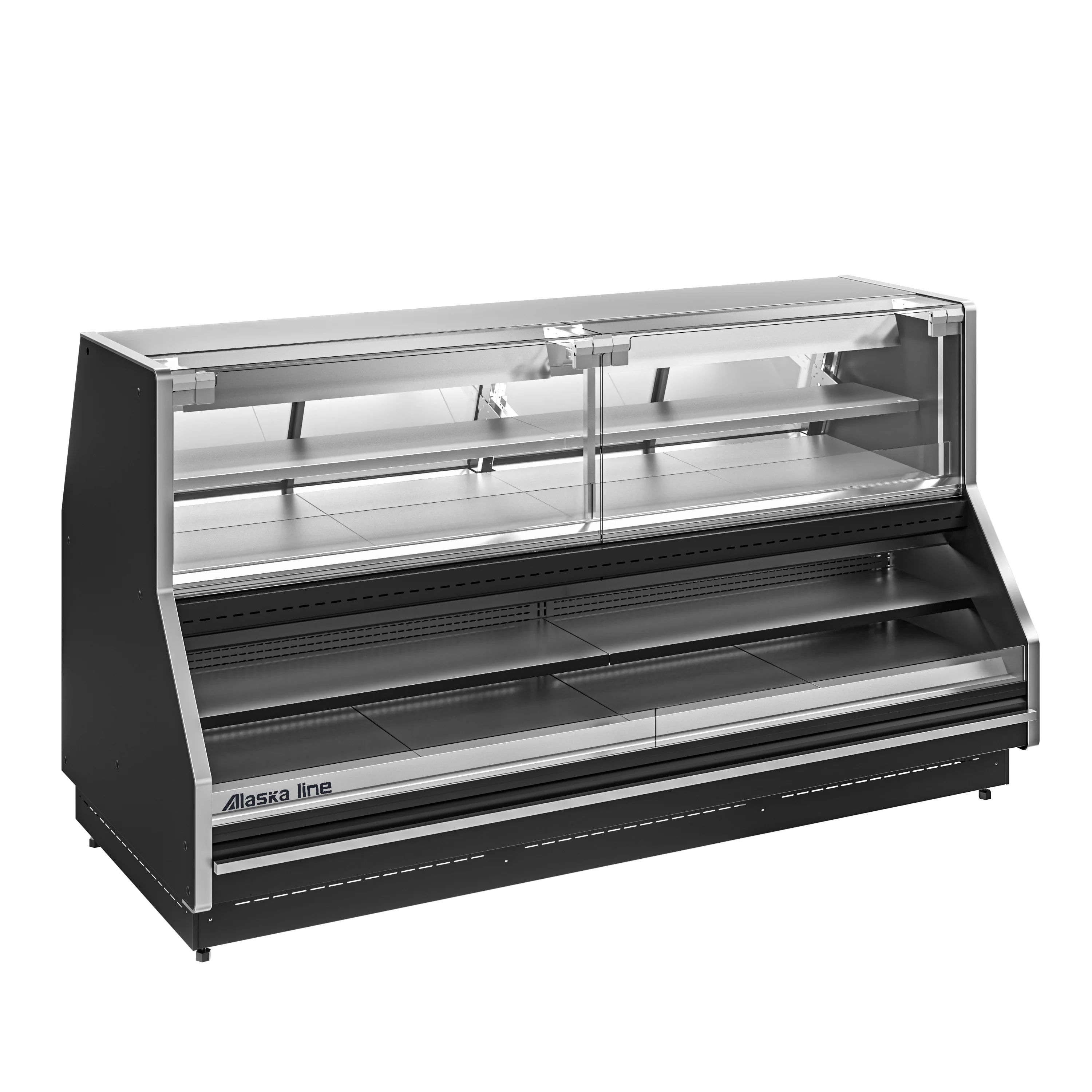 Alaska Line 73'' Remote Gravity Coil Meat Case Grab and Go Cooler HIT-1577 - Image 2