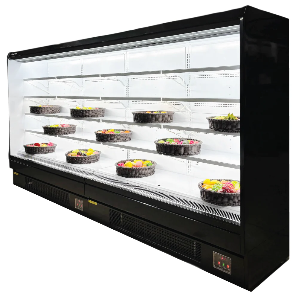 Alaska-Line 152'' - 12Ft. Open Air Merchandise Display Cooler w/ Curtain 63.4 Cu.Ft. HIT-1573 - Image 3